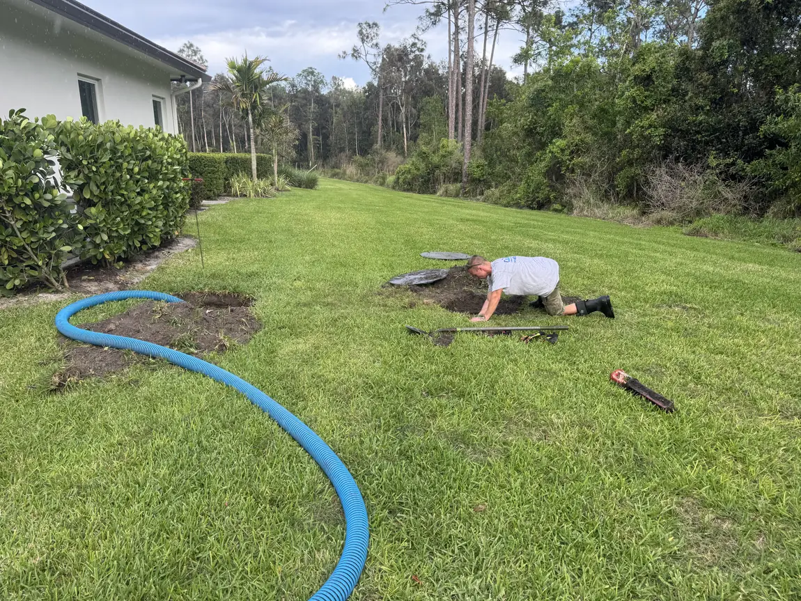 Locating a buried septic tank before an inspection
